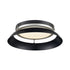 DVI Lighting ALCENON Ø16.5 Inch FLUSHMOUNT in Ebony and Platinum Finish Model: DVP39538EB+PL-CCT