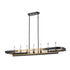 DVI Lighting Aletheia Hybrid 7 Light ALETHEIA 48 Inch LINEAR in Brass and Graphite Finish Model: DVP46302BR+GR-CCT