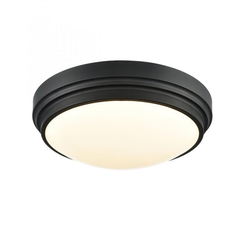 DVI Lighting ALGOMA 13 Inch LED FLUSH MOUNT in Ebony Finish Model: DVP33038EB-5CCT