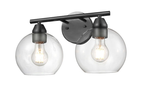 DVI Lighting Andromeda 2 Light Vanity in Brass Finish Model: DVP34722BR-CL
