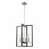 DVI Lighting Blairmore 4 Light Foyer in Ironwood on Metal and Graphite Finish Model: DVP30248GR+IW-CL