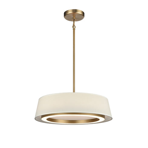 DVI Lighting CELENE Ø18 Inch LED PENDANT in Brass Finish Model: DVP41008BR-LIN-CCT