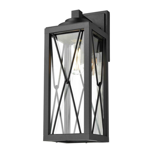 DVI Lighting County Fair Large Sconce Model: DVP43372BK+IW-CL