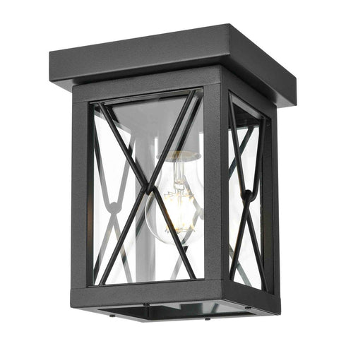 DVI Lighting County Fair Outdoor Flush Mount Model: DVP43374BK-CL