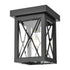 DVI Lighting County Fair Outdoor Flush Mount Model: DVP43374BK-CL