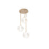DVI Lighting Courcelette 3 Light Cluster Pendant in Chrome Finish Model: DVP27053CH-CL