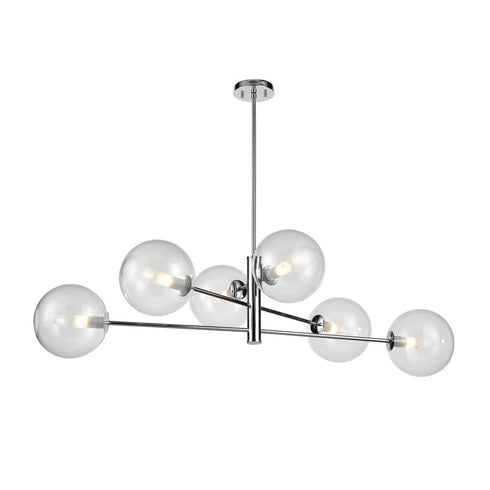 DVI Lighting Courcelette 6 Light Linear in Chrome Finish Model: DVP27002CH-CL