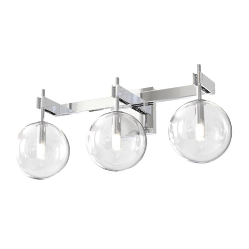 DVI Lighting Courcelette Courcellete 3 Light Vanity in Chrome Finish Model: DVP27043CH-CL