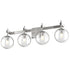 DVI Lighting Courcelette Courcellete 4 Light Vanity in Chrome Finish Model: DVP27044CH-CL
