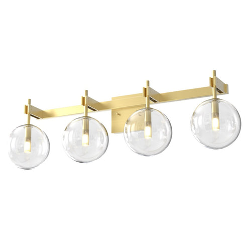 DVI Lighting Courcelette Courcellete 4 Light Vanity in Chrome Finish Model: DVP27044CH-CL