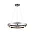 DVI Lighting CYBELE Ø18 Inch LED CHANDELIER in Ebony and Satin Nickel Finish Model: DVP40847EB+BN-CCT