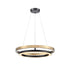 DVI Lighting CYBELE Ø18 Inch LED CHANDELIER in Ebony and Satin Nickel Finish Model: DVP40847EB+BN-CCT