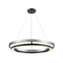 DVI Lighting CYBELE Ø24 Inch LED CHANDELIER in Ebony and Ironwood on Metal Finish Model: DVP40848EB+BN-CCT