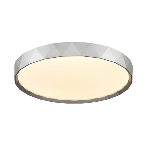 DVI Lighting DAWSON 19 Inch LED FLUSH MOUNT in Platinum Finish Model: DVP44148PL-5CCT