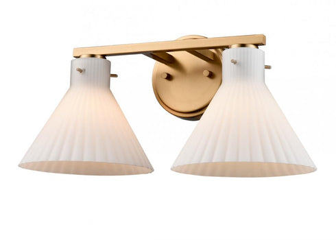 DVI Lighting DORSET 2 Light VANITY in Brass Finish Model: DVP37222BR-RIO