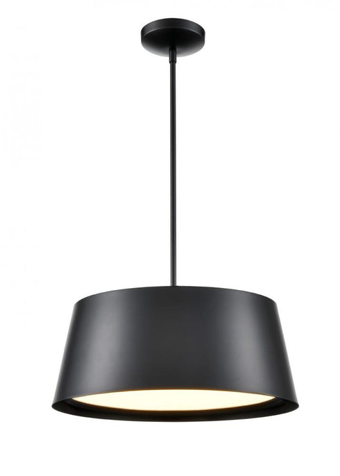 DVI Lighting DRUMLINE 17 Inch 1 Light PENDANT in Black Finish Model: DVP47705BK