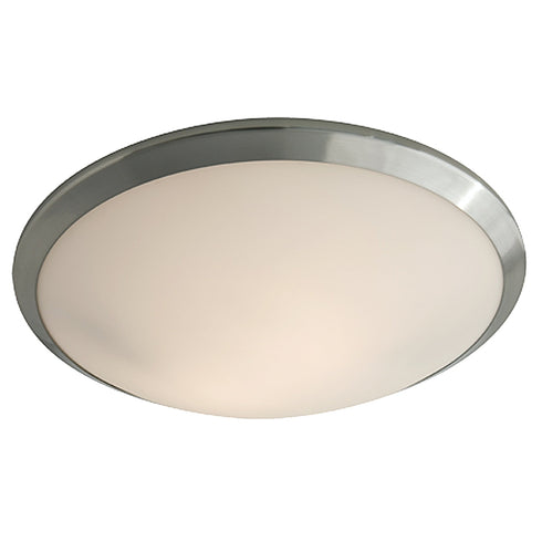 DVI Lighting ESSEX 2 LIGHT FLUSH MOUNT in Buffed Nickel Finish Model: DVP9040BN-OP