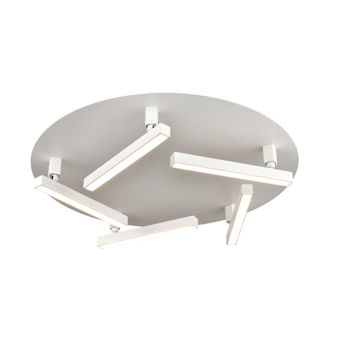 DVI Lighting GAMMAHYDRAE AC LED FLUSHMOUNT in Ebony Finish Model: DVP44757EB