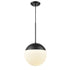 DVI Lighting HOPEWELL ROCKS 10 Inch PENDANT in Ebony Finish Model: DVP41610EB-CL