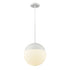 DVI Lighting HOPEWELL ROCKS 10 Inch PENDANT in Ebony Finish Model: DVP41610EB-CL