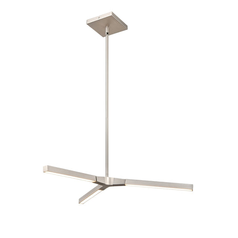 DVI Lighting Irdani AC LED 25.5 Inch Pendant in Buffed Nickel Finish Model: DVP46820BN