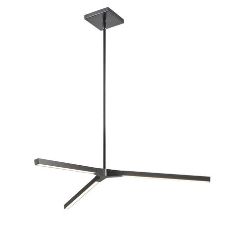 DVI Lighting Irdani AC LED 35.5 Inch Pendant in Buffed Nickel Finish Model: DVP46805BN
