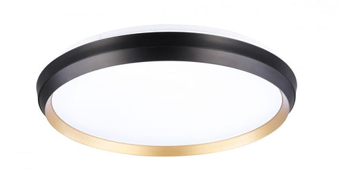 DVI Lighting Labrador 14 Inch LED Flush Mount in Gold and Matte Black Finish Model: DVP42138GD+MB