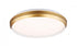 DVI Lighting Labrador 18.5 Inch LED Flush Mount in Gold and Matte Black Finish Model: DVP42148GD+MB