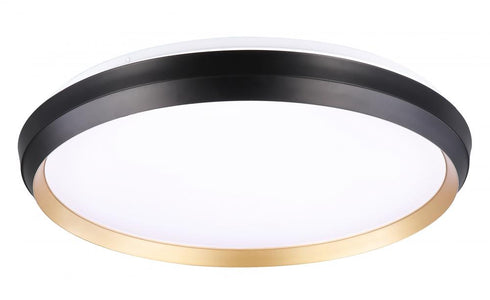 DVI Lighting Labrador 18.5 Inch LED Flush Mount in Gold and Matte Black Finish Model: DVP42148GD+MB