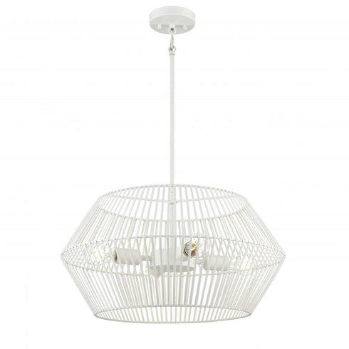 DVI Lighting LADYSMITH 22 Inch PENDANT in Matte White Finish Model: DVP44505MW
