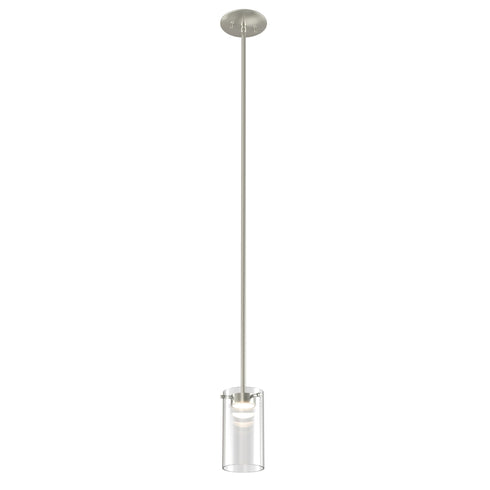DVI Lighting Lucerne AC LED Pendant in Chrome Finish Model: DVP28519CH-CL