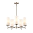 DVI Lighting Manitou 5 Light Chandelier in Buffed Nickel Finish Model: DVP47125BN-OP
