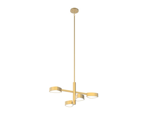 DVI Lighting Northen Marches 1 Light NORTHERN MARCHES 6 Light PENDANT in Brass Finish Model: DVP45424BR-OP