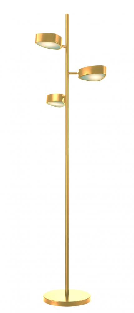 DVI Lighting Northen Marches 1 Light NORTHERN MARCHES FLOOR LAMP in Brass Finish Model: DVP45409BR-OP