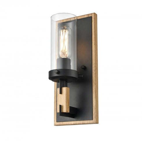 DVI Lighting OKANAGAN WALL SCONCE in Ebony Finish Model: DVP38601EB+NW-CL