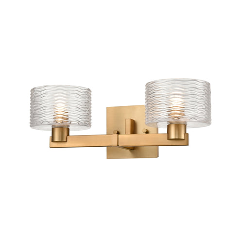 DVI Lighting Percussion 2 Light Vanity in Brass Finish Model: DVP4522BR-RPG