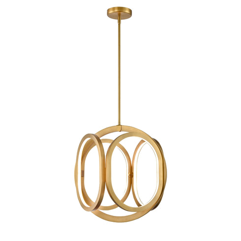 DVI Lighting Perigee AC LED 18 Inch Foyer in Buffed Nickle Finish Model: DVP46549BN