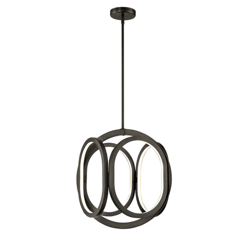 DVI Lighting Perigee AC LED 18 Inch Foyer in Buffed Nickle Finish Model: DVP46549BN