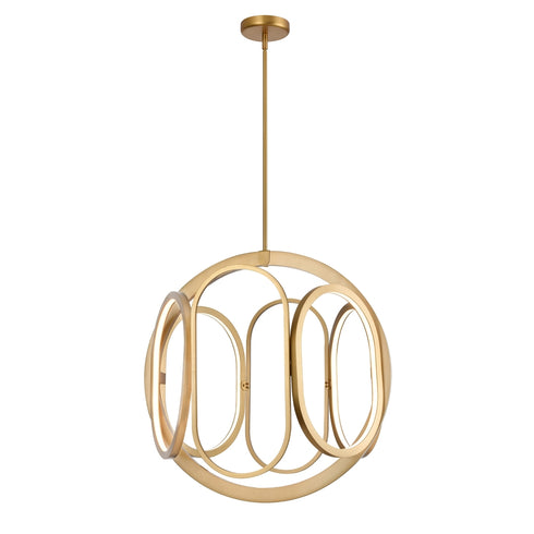 DVI Lighting Perigee AC LED 26 Inch Foyer in Brass Finish Model: DVP46550BR