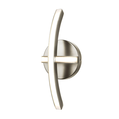 DVI Lighting Perigee AC LED Sconce in Buffed Nickel Finish Model: DVP46501BN