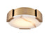 DVI Lighting PETRA 7.75 Inch LED FLUSH MOUNT in Brass Finish Model: DVP42018BR-BFA