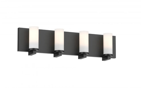 DVI Lighting SAMBRE 4 LIGHT VANITY BLAC OPAL GL in Ebony Finish Model: DVP28144EB-OP