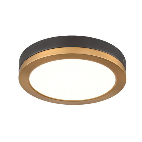 DVI Lighting TEMAGAMI 9 Inch LED FLUSHMOUNT in Brass and Graphite Finish Model: DVP39328BR+GR