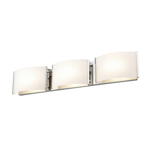 DVI Lighting VANGUARD 3 Light LED VANITY in Chrome Finish Model: DVP1797CH-OP