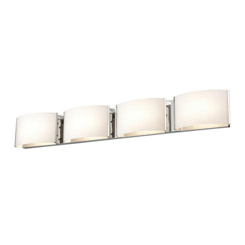 DVI Lighting VANGUARD 4 Light LED VANITY in Chrome Finish Model: DVP1798CH-OP