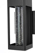 Elegant Lighting 1 Light Amaris 10 inch LED Outdoor Wall sconce in Black in Black and Clear Finish Model: OD604W10BK