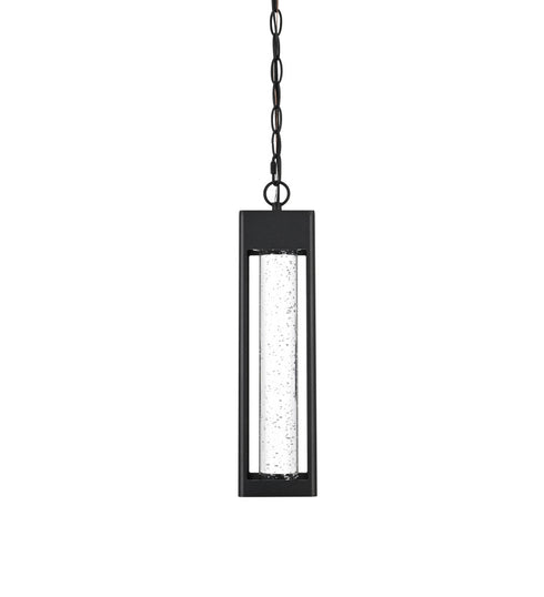 Elegant Lighting 1 Light Amaris 15 inch LED Outdoor Pendant in Black in Black and Clear Finish Model: OD604H15BK