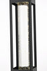 Elegant Lighting 1 Light Amaris 15 inch LED Outdoor Pendant in Black in Black and Clear Finish Model: OD604H15BK