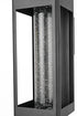 Elegant Lighting 1 Light Amaris 15 inch LED Outdoor Wall sconce in Black in Black and Clear Finish Model: OD604W15BK