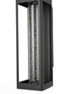 Elegant Lighting 1 Light Amaris 19 inch LED Outdoor Wall sconce in Black in Black and Clear Finish Model: OD604W19BK